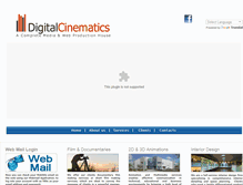 Tablet Screenshot of digitalcinematics.co.in